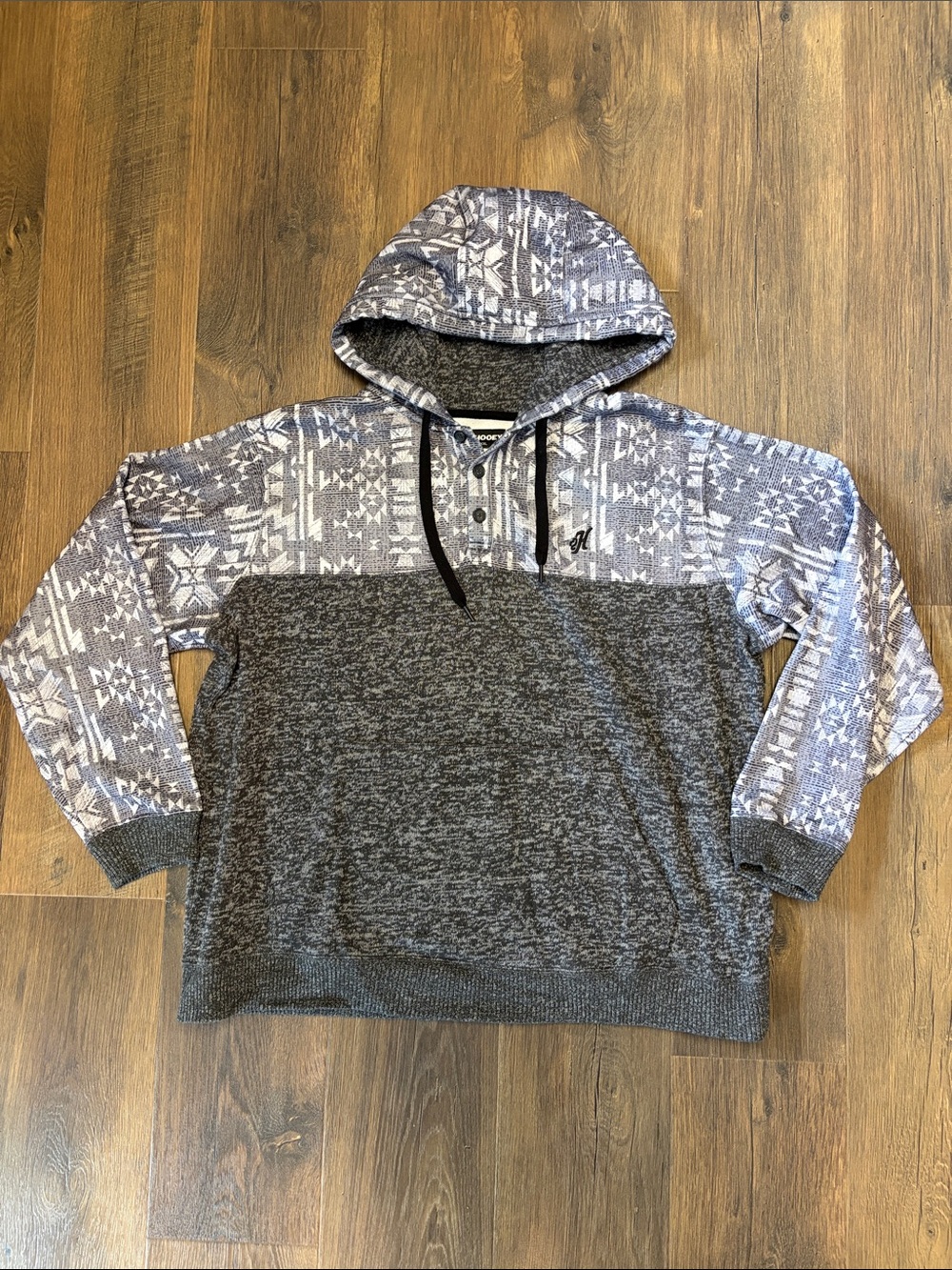 Men’s Hooey 1/4 Button up Hoodie